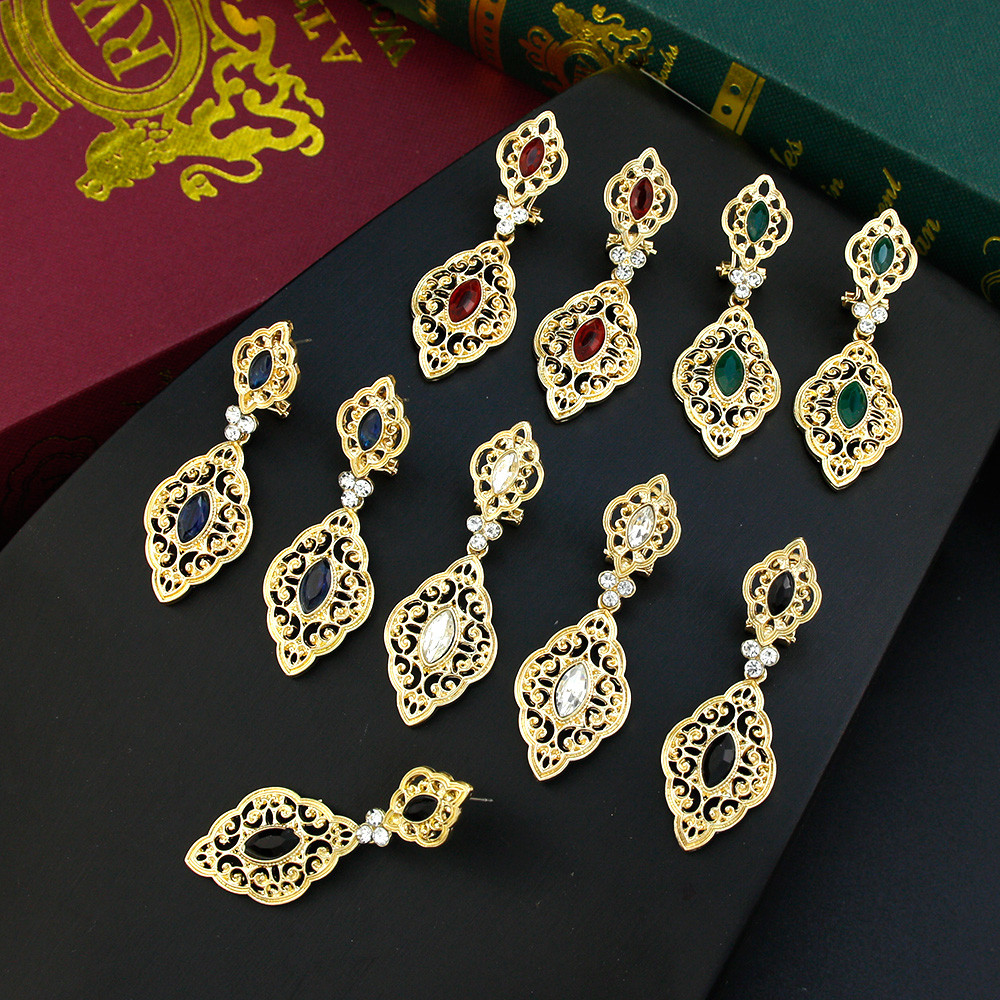Ethnic Fashion Brands - Sunspicems Gold Color Long Drop Dangle