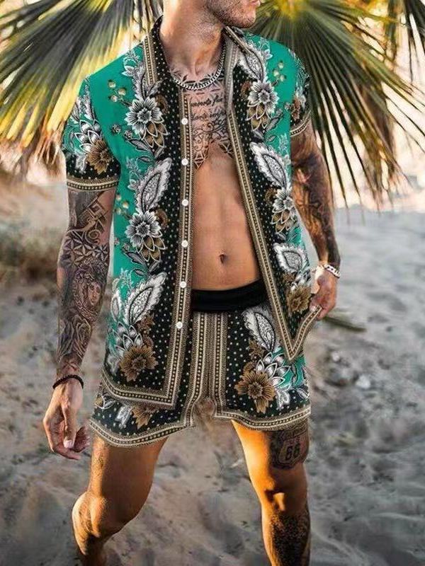 Ethnic Outfit - Summer Men's Casual Loose Short Sleeve