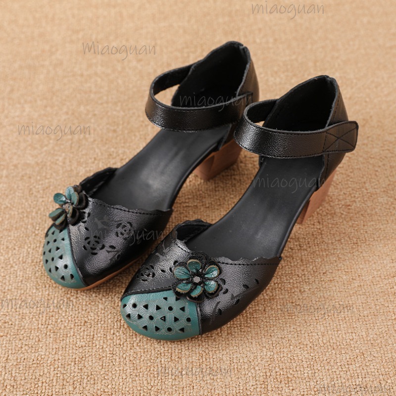 Ethnic Outfit - Hollow Out Cover Toe Gladiator Sandals