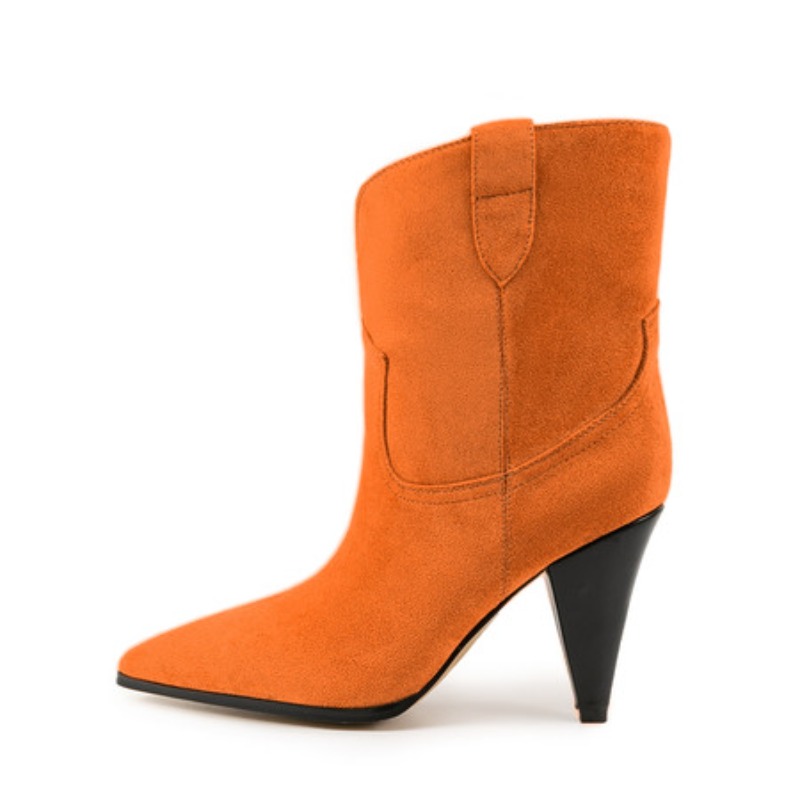 Ethnic Fashion Show - Bicolor Spike Heels Pull On Fashion