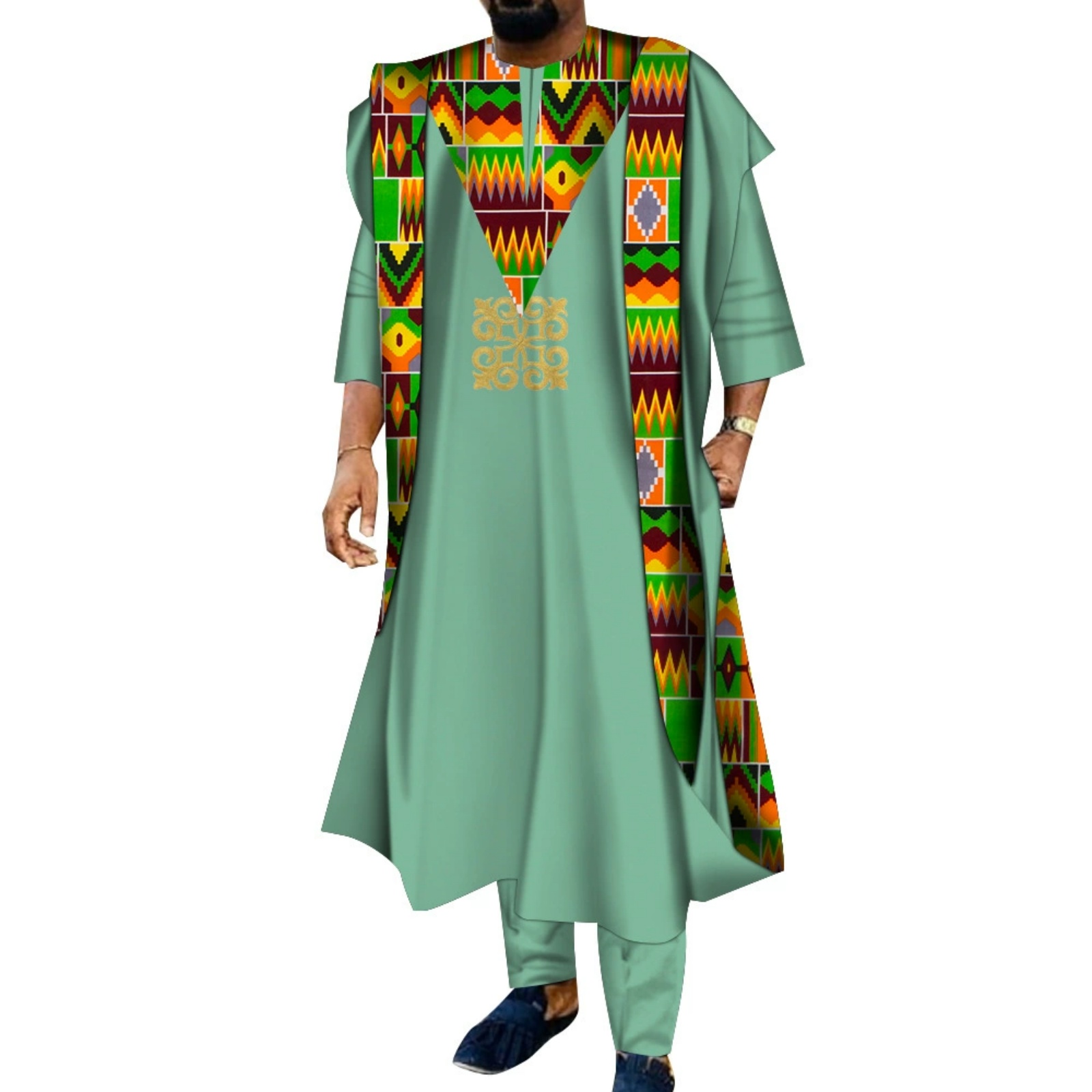 3 Piece African Embroidered Me - Boubou Men Africa 리뷰 및 가격
