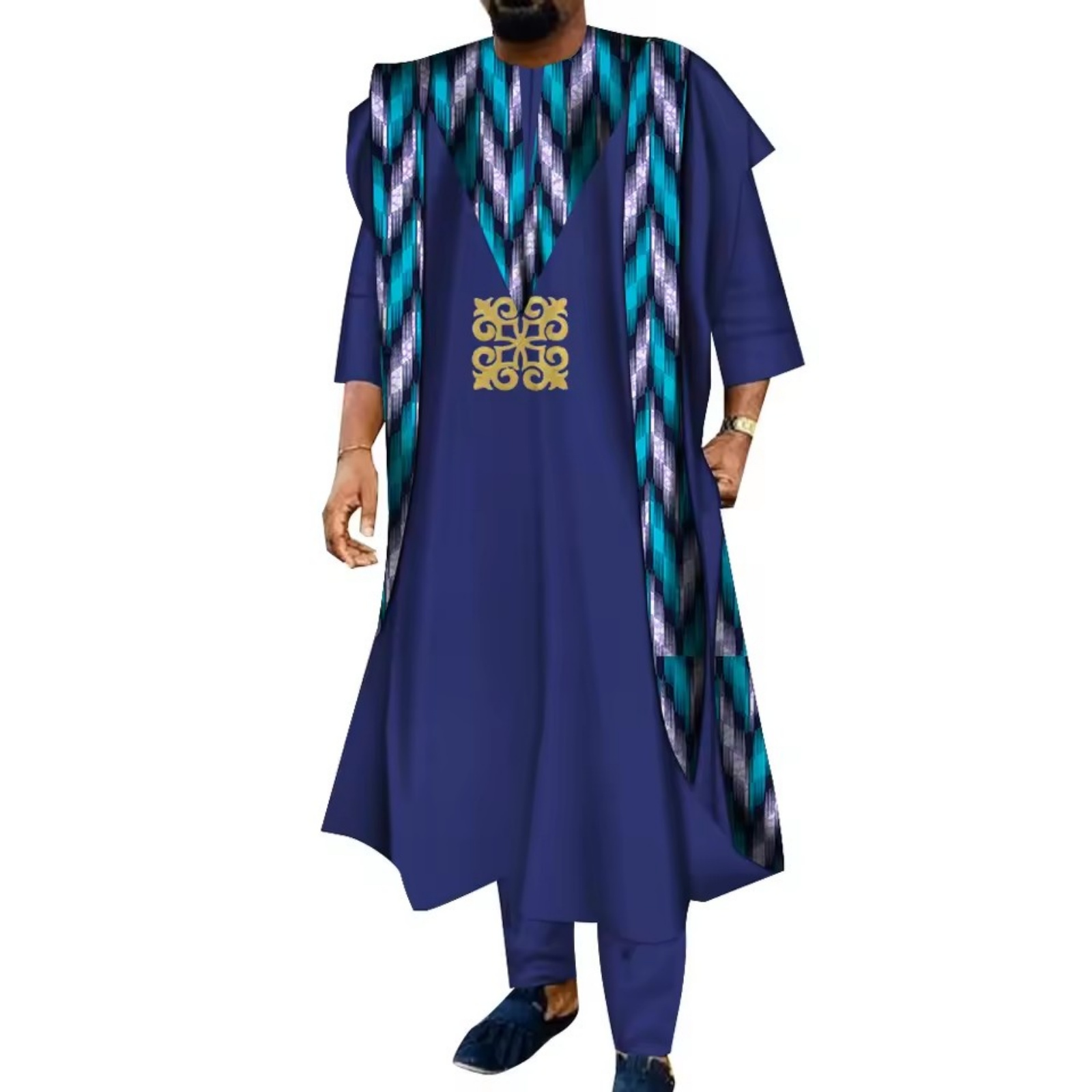 3 Piece African Embroidered Me - Boubou Men Africa 리뷰 및 가격