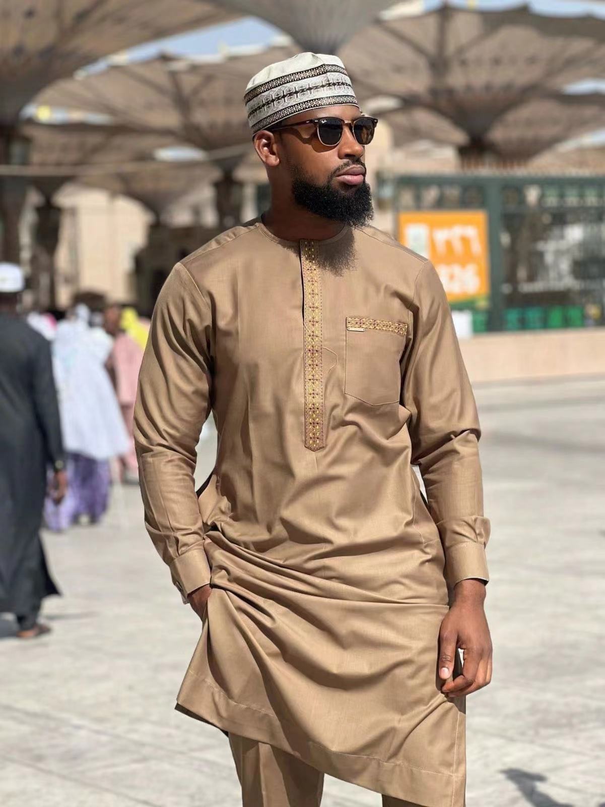 Embroidered Muslim Two Piece S - Ethnic Outfit 리뷰 및 가격