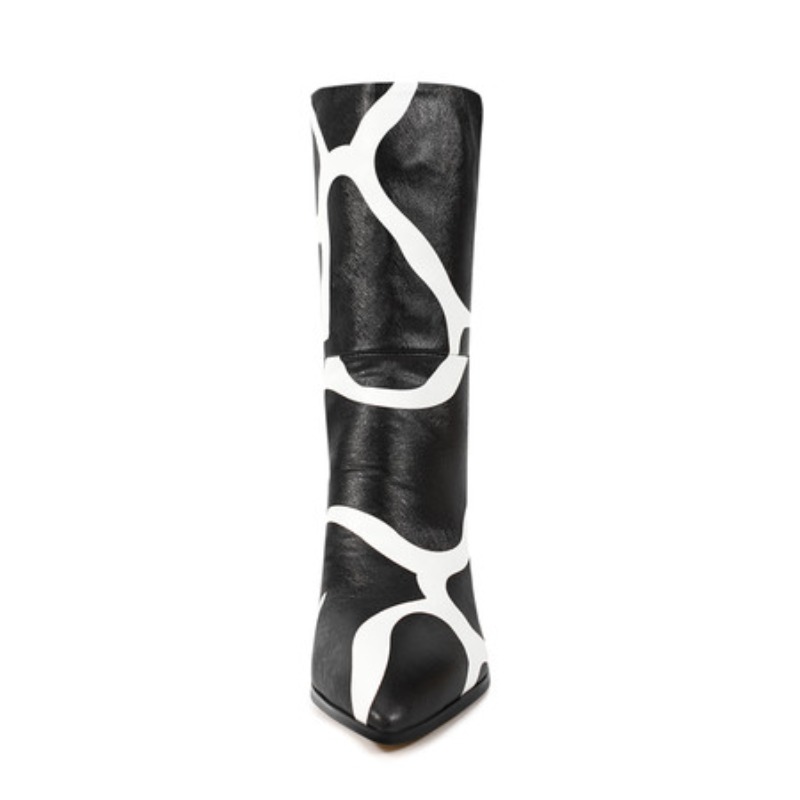 Bicolor Spike Heels Pull On Fa - Ethnic Fashion Runway 리뷰 및 가격