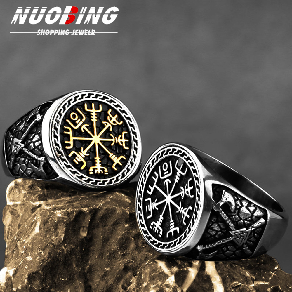 Vintage Viking Men Rings Stain - Ethnic Fashion Men 리뷰 및 가격