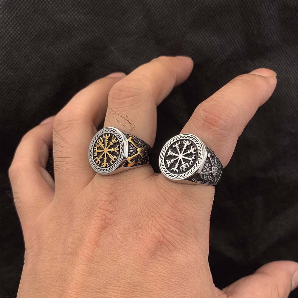 Vintage Viking Men Rings Stain - Ethnic Fashion Men 리뷰 및 가격