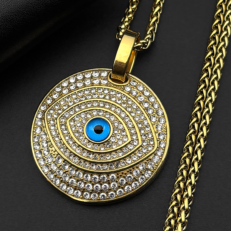 Full Rhinestones Blue Evil Dem - Ethnic Fashion Show 리뷰 및 가격