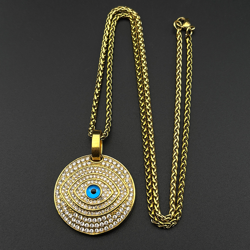 Full Rhinestones Blue Evil Dem - Ethnic Fashion Show 리뷰 및 가격