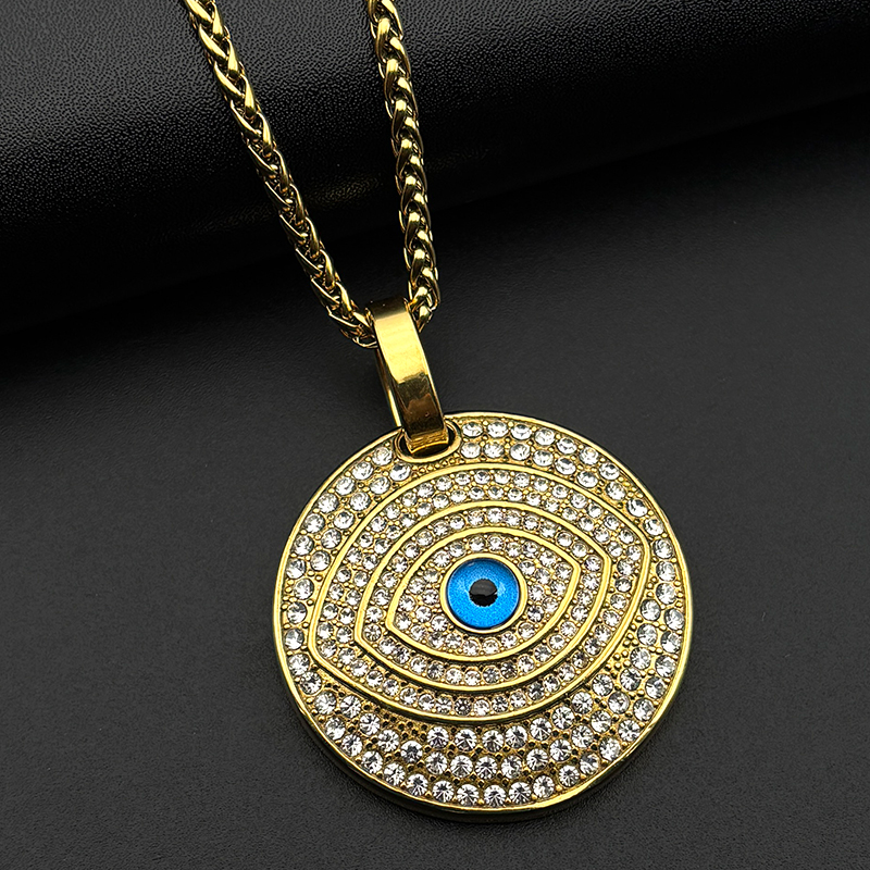 Full Rhinestones Blue Evil Dem - Ethnic Fashion Show 리뷰 및 가격
