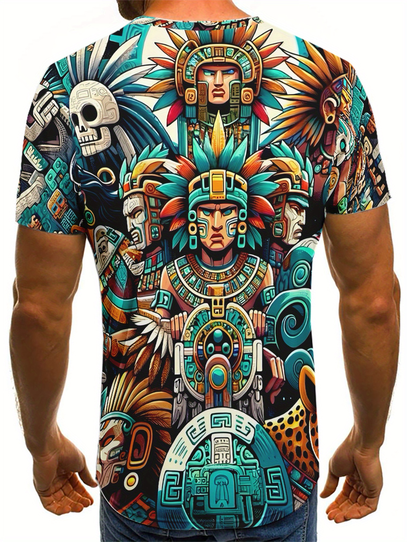Men's Men And Skull With Ethni - Ethnic Fashion Illustration 리뷰 및 가격