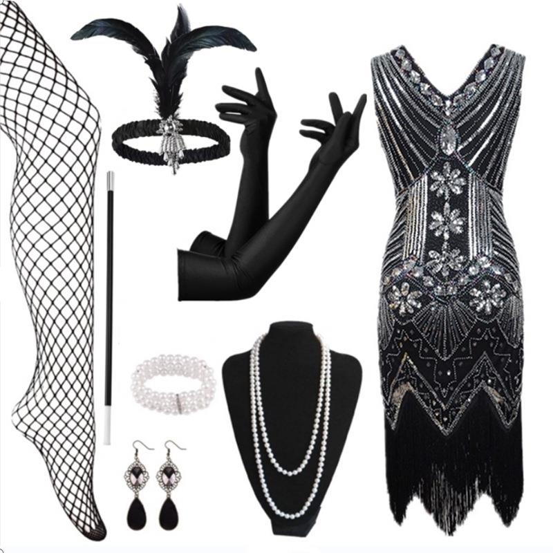 Beaded Tassel Sequin Dress Lat - Ethnic Fashion Brands 리뷰 및 가격