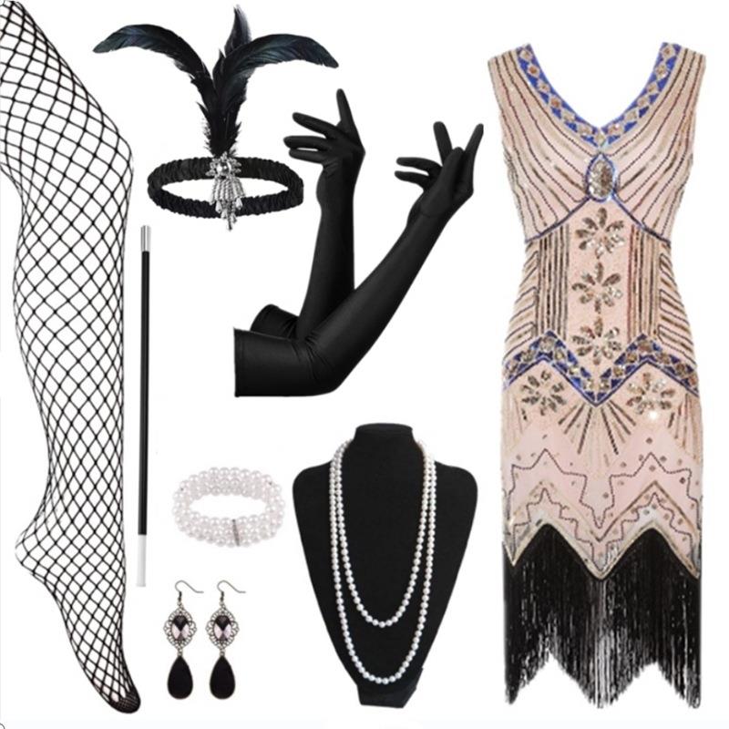 Beaded Tassel Sequin Dress Lat - Ethnic Fashion Brands 리뷰 및 가격