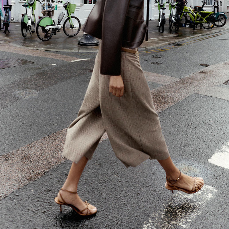 High Waist Loose Plaid Long Ca - Ethnic Clothing & Online Fashion Store Khaadi Us 리뷰 및 가격