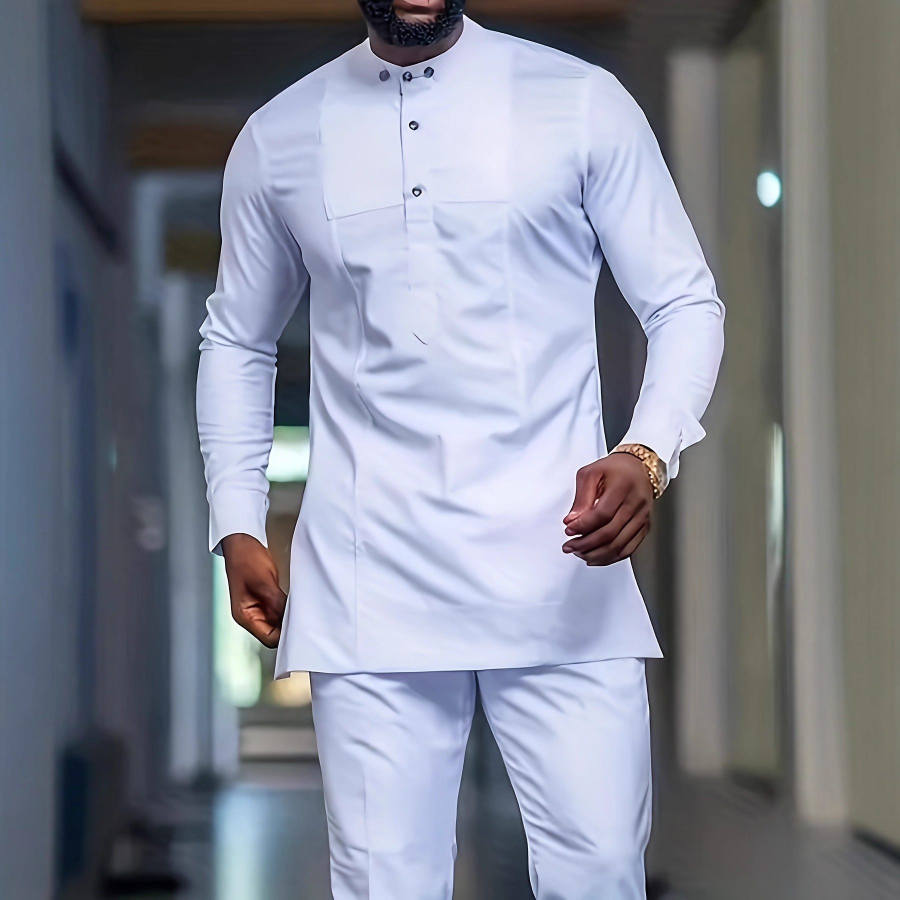 African Ethnic Set Men Casual  - Ethnic Outfit 리뷰 및 가격