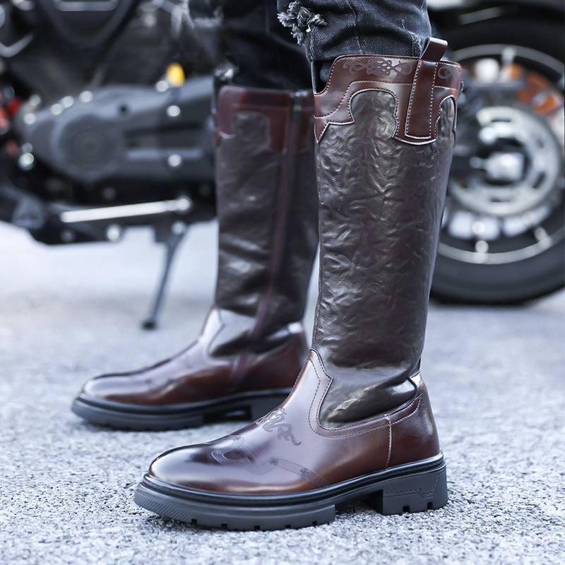 Men's Mid-calf Boots High Qual - Ethnic Fashion Men 리뷰 및 가격
