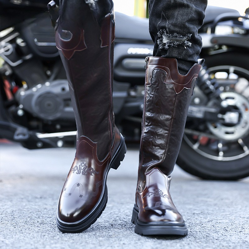 Men's Mid-calf Boots High Qual - Ethnic Fashion Men 리뷰 및 가격