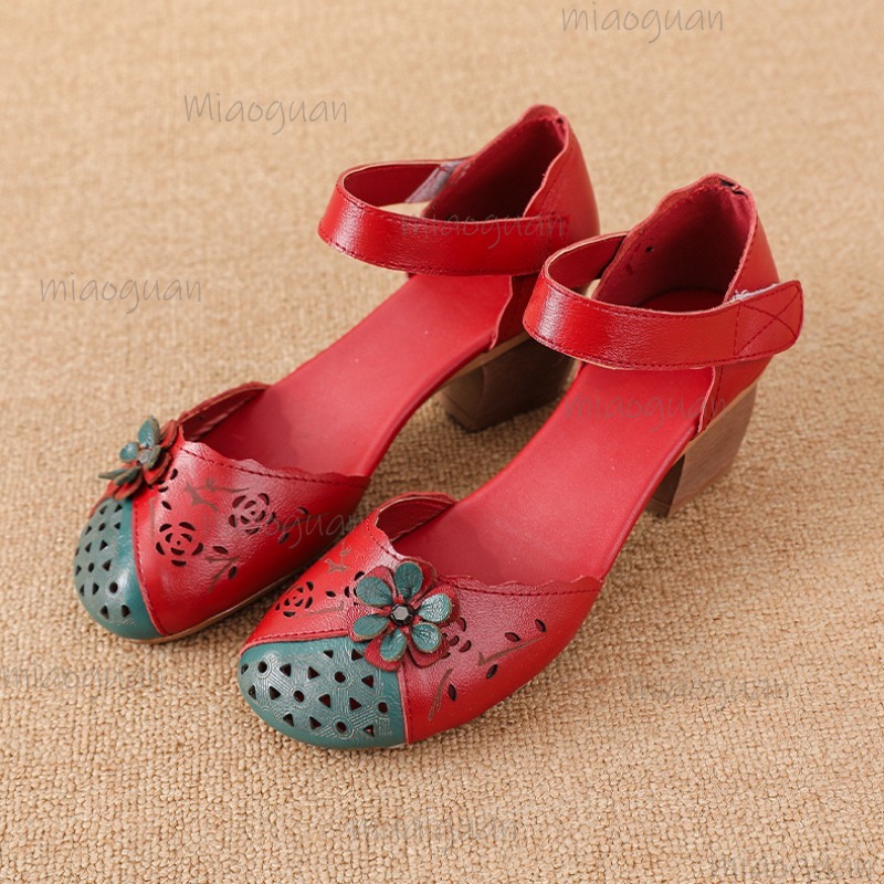 Hollow Out Cover Toe Gladiator - Ethnic Outfit 리뷰 및 가격