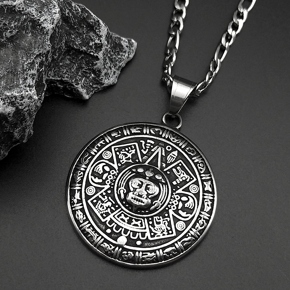 Vintage Mayan Symbol Pendant N - Ethnic Fashion Show 리뷰 및 가격
