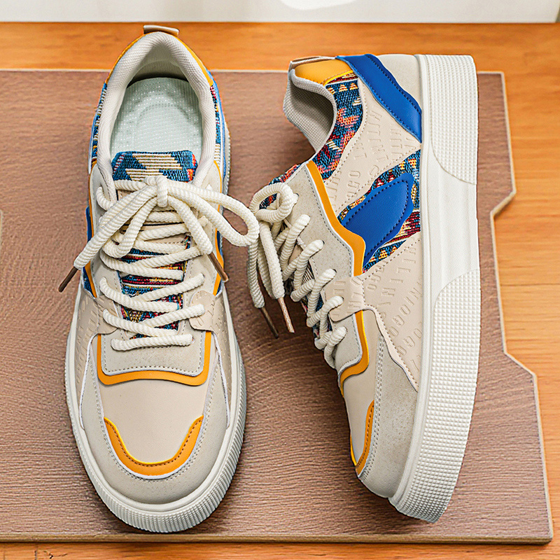 Men's Vintage Patchwork Platfo - Ethnic Fashion Men 리뷰 및 가격