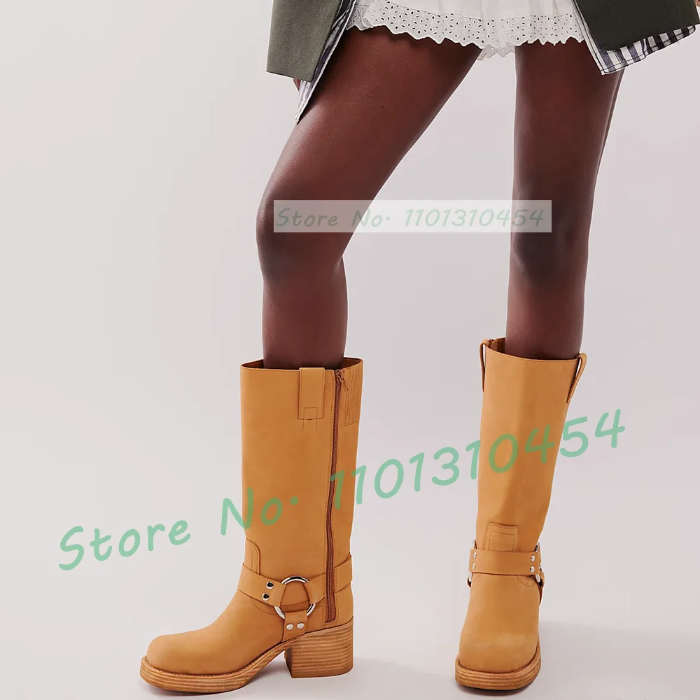 Harness Western Knee High Boot - Ethnic Outfit 리뷰 및 가격