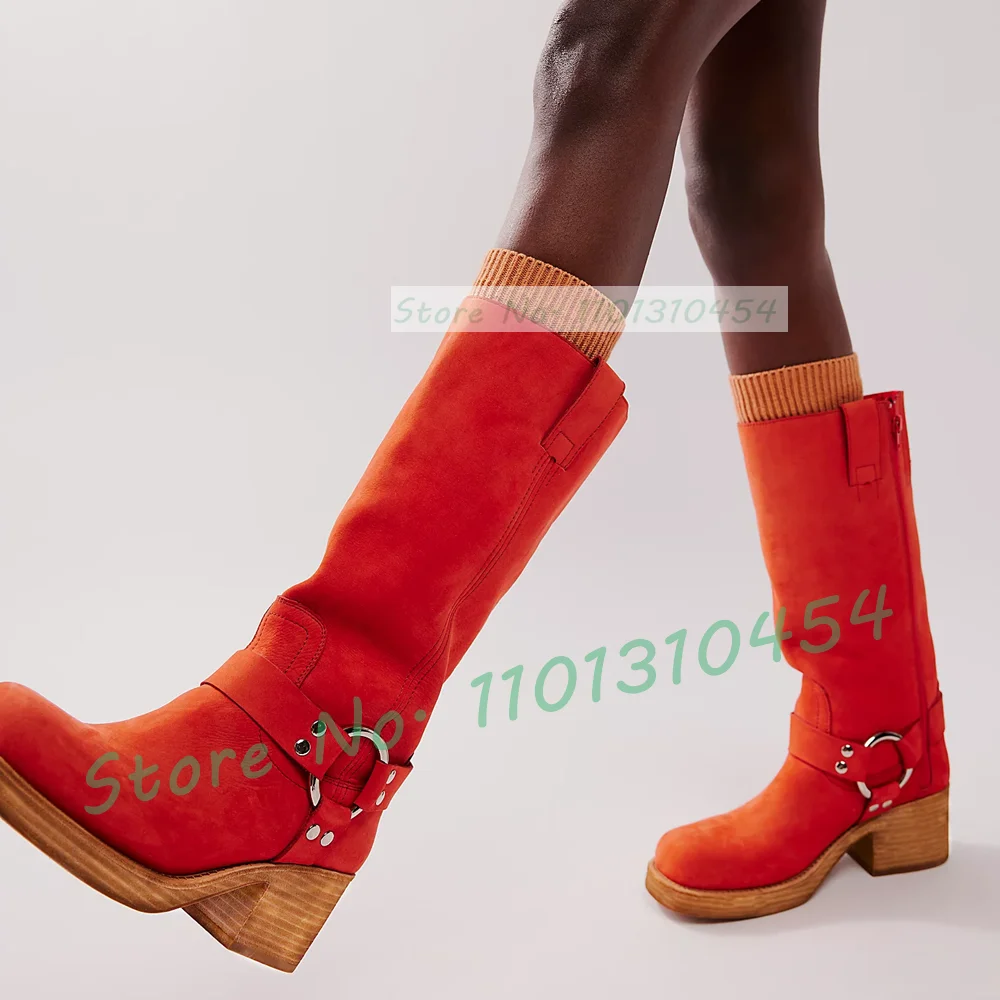 Harness Western Knee High Boot - Ethnic Outfit 리뷰 및 가격