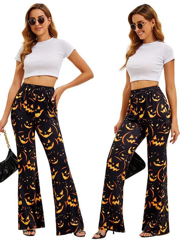 Halloween Bat Pumpkin Print Wo - Ethnic Fashion Brands 리뷰 및 가격