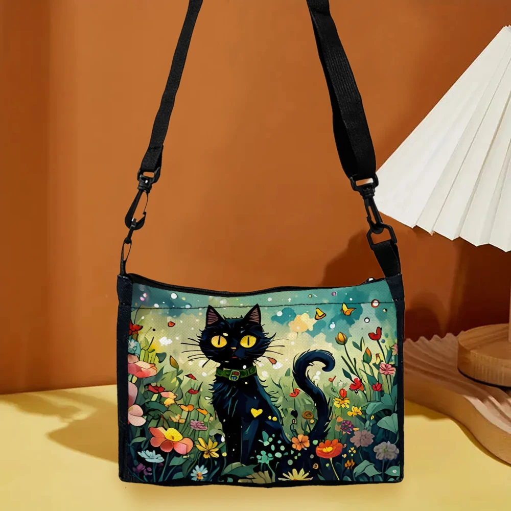 Cute Cartoon Cat  Crossbody Ba - Ethnic Fashion Illustration 리뷰 및 가격