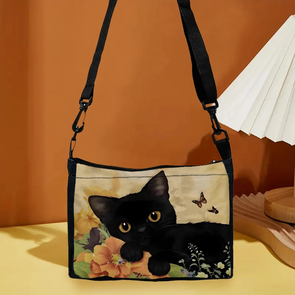 Cute Cartoon Cat  Crossbody Ba - Ethnic Fashion Illustration 리뷰 및 가격