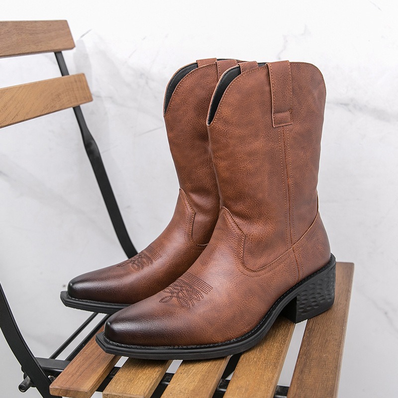 Men Boots Classic Embroidery W - Ethnic Fashion Men 리뷰 및 가격