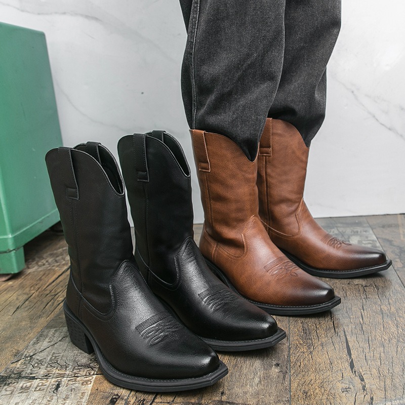 Men Boots Classic Embroidery W - Ethnic Fashion Men 리뷰 및 가격