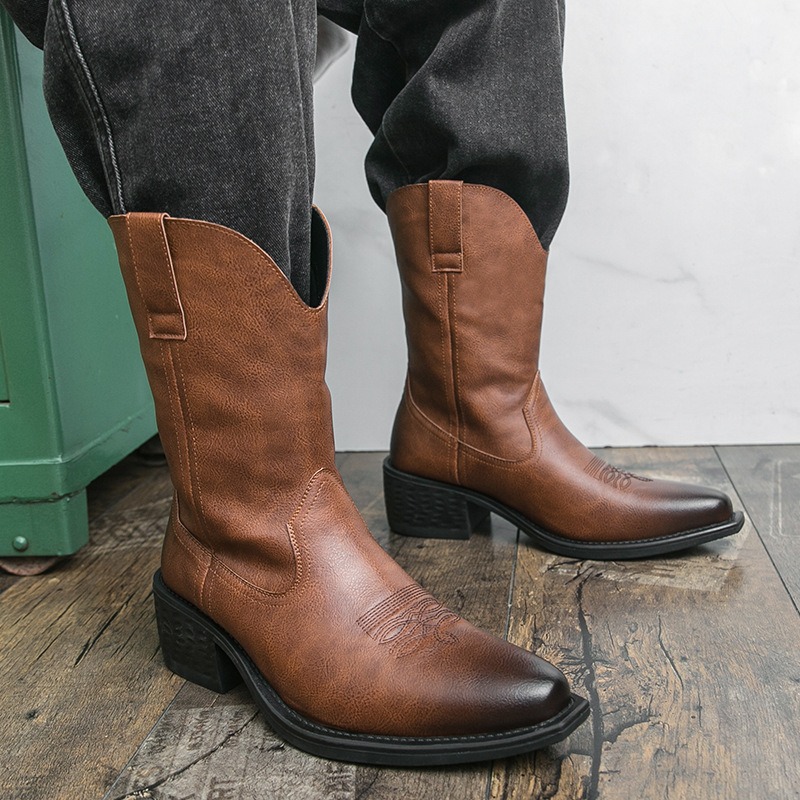 Men Boots Classic Embroidery W - Ethnic Fashion Men 리뷰 및 가격