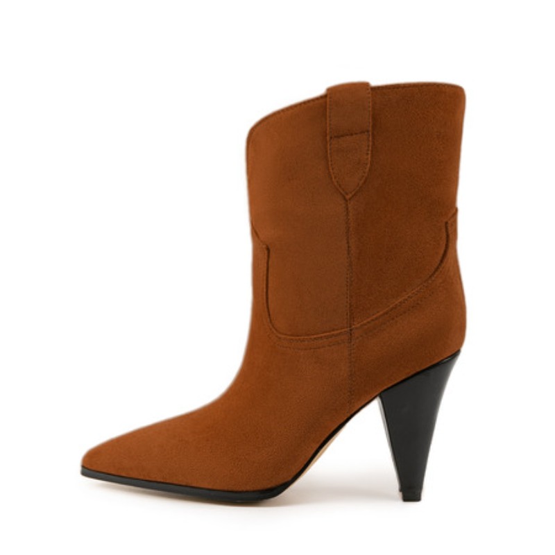 Bicolor Spike Heels Pull On Fa - Ethnic Fashion Show 리뷰 및 가격