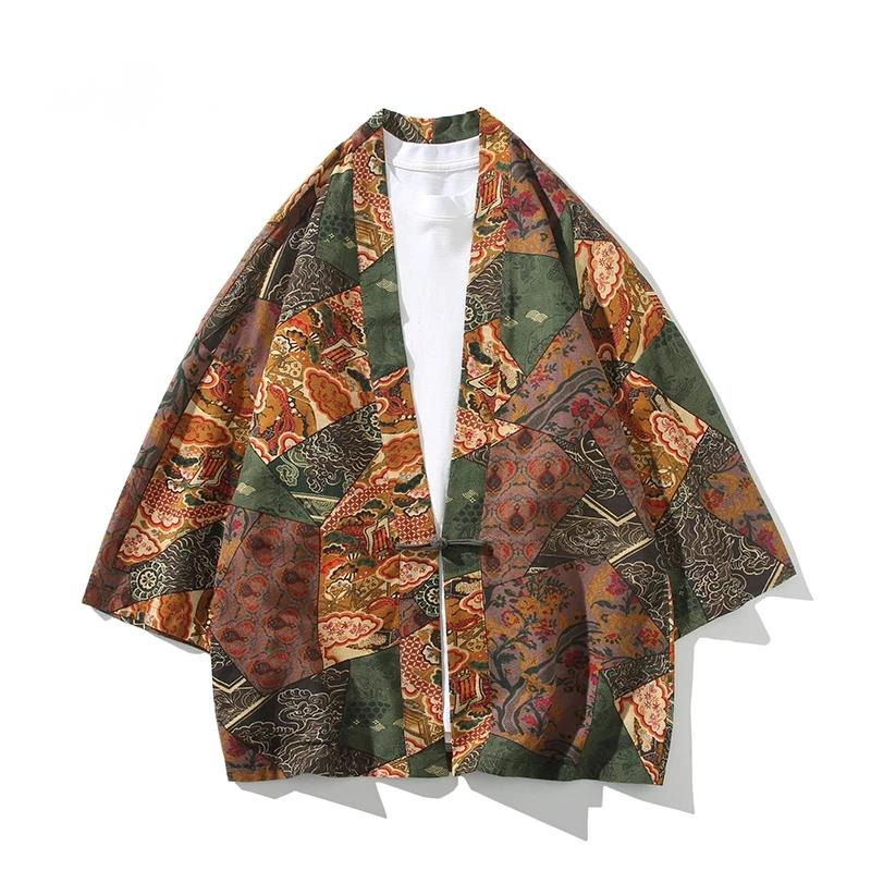 Ethnic Style Print Yukata Men  - Ethnic Fashion Men 리뷰 및 가격