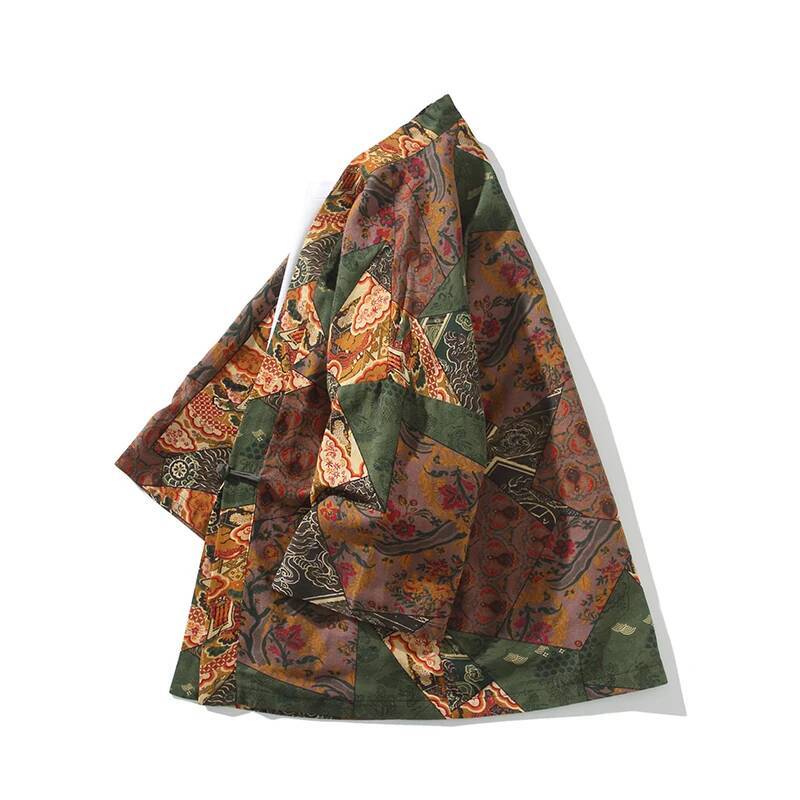 Ethnic Style Print Yukata Men  - Ethnic Fashion Men 리뷰 및 가격