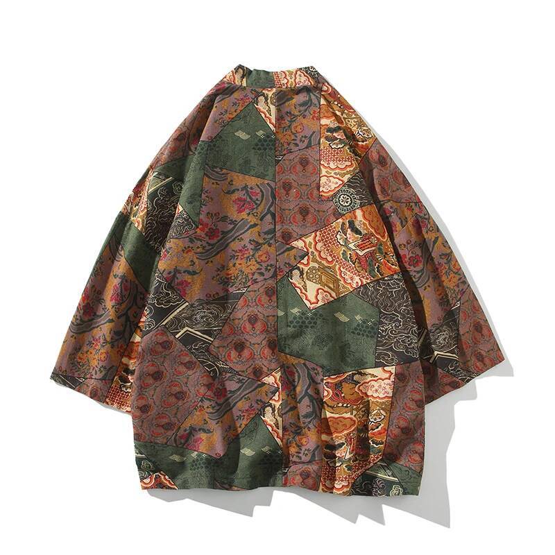 Ethnic Style Print Yukata Men  - Ethnic Fashion Men 리뷰 및 가격